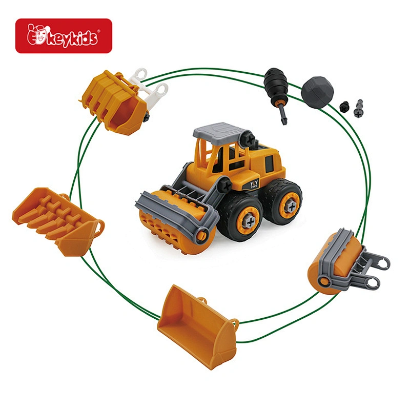Customize Construction Toy Machinery Tower Wooden Crane Toy Play Set for Kids Fine Motor Skill W04A594